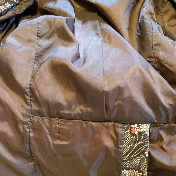 Kensie Girl Brown Flower Velvet blazer - Picture 5 of 5